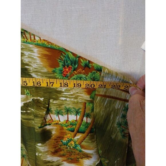 Alvishi Hawaiian Shirt Short Sleeves Men's Size Extra Large Palm Trees Tropical - Picture 3 of 5